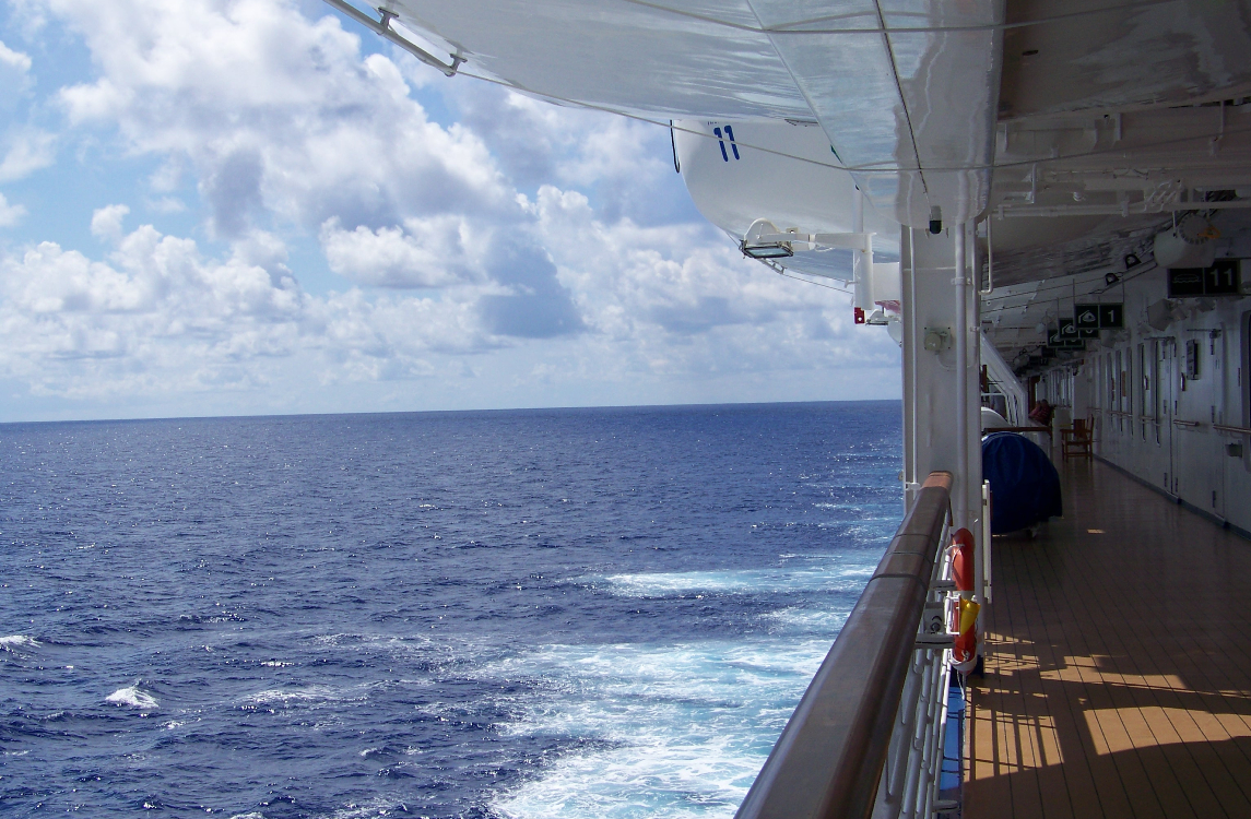 see more at sea when sailing between ports